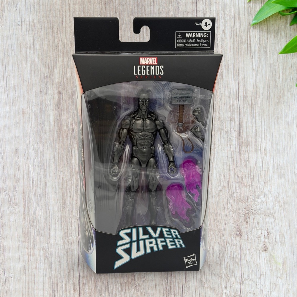 Hasbro Marvel Legends Obsidian Silver Surfer‎ Action Figure Mjolnir F0222